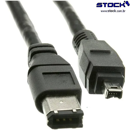 Cabo Firewire IEEE1394 6V x 4C 3.00 Mts Preto