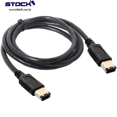 Cabo Firewire IEEE1394 6V x 6C 1.80 Mts Preto