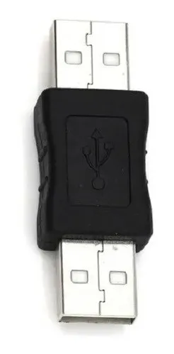 Adaptador USB A Macho x A Macho - Preto