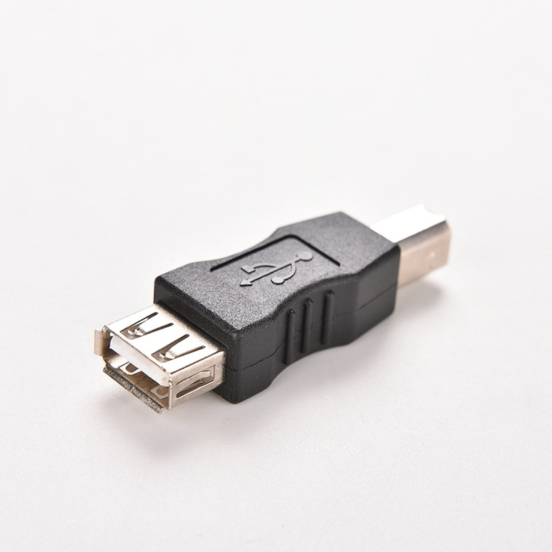 Adaptador USB A Fêmea x USB B Macho - Preto