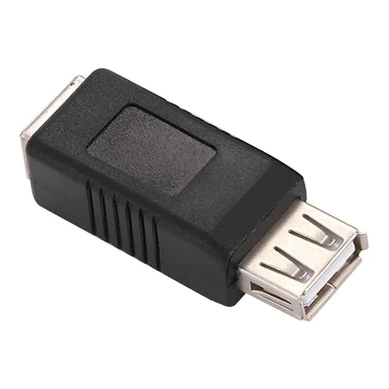 Adaptador USB A Fêmea x USB B Fêmea - Preto