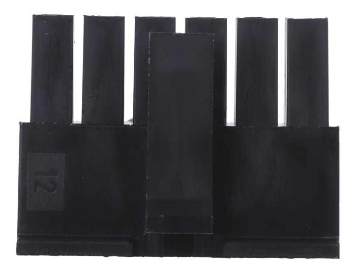 Alojamento Fêmea Micro Fit 12 Vias – Fileira dupla 2x06 - Ligação cabo-cabo - Pitch 3,00mm preto