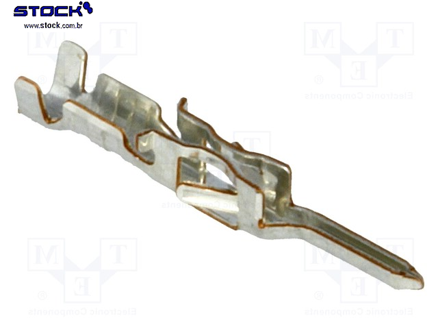 Terminal Micro Fit Macho - Pitch 3,00mm - Aplicação cabo 20-24 AWG - Estanhado - Bronze Fosforoso