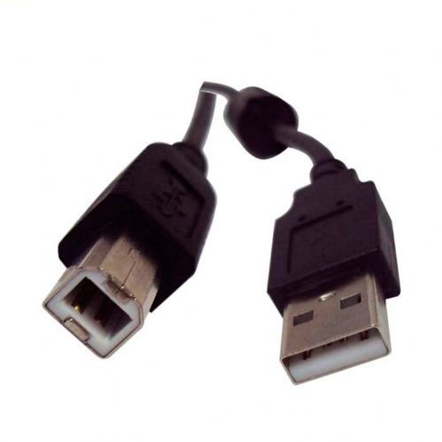 Cabo USB A Macho x B Macho 3.00m Versão 2.0 Preto com Filtro
