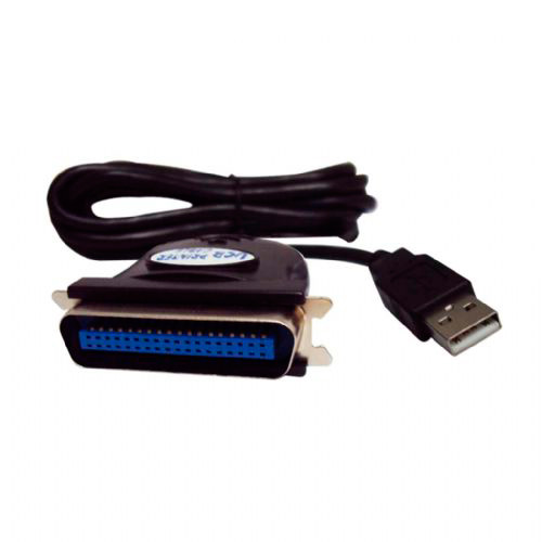 Cabo Conversor USB x Impressora Paralela 1.80m Preto