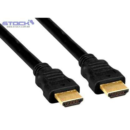 Cabo HDMI Macho x HDMI Macho 10.00 Mts Contatos Dourado V1.4 com filtro Preto