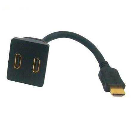 Cabo-Y-Monitor-HDMI-Macho-x-2-HDMI-Fêmea-20cm-Preto
