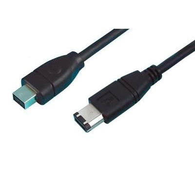 Cabo-Firewire-IEEE1394-9V-x-6C-300-Mts-Preto