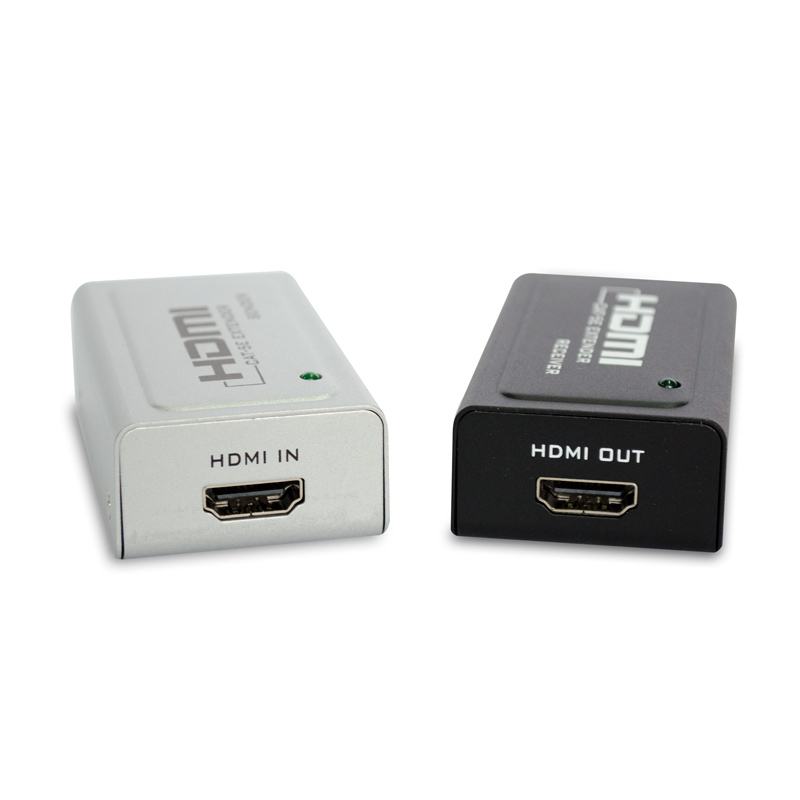 Adaptador Extensor HDMI Fêmea para RJ45 Fêmea Cinza / Preto