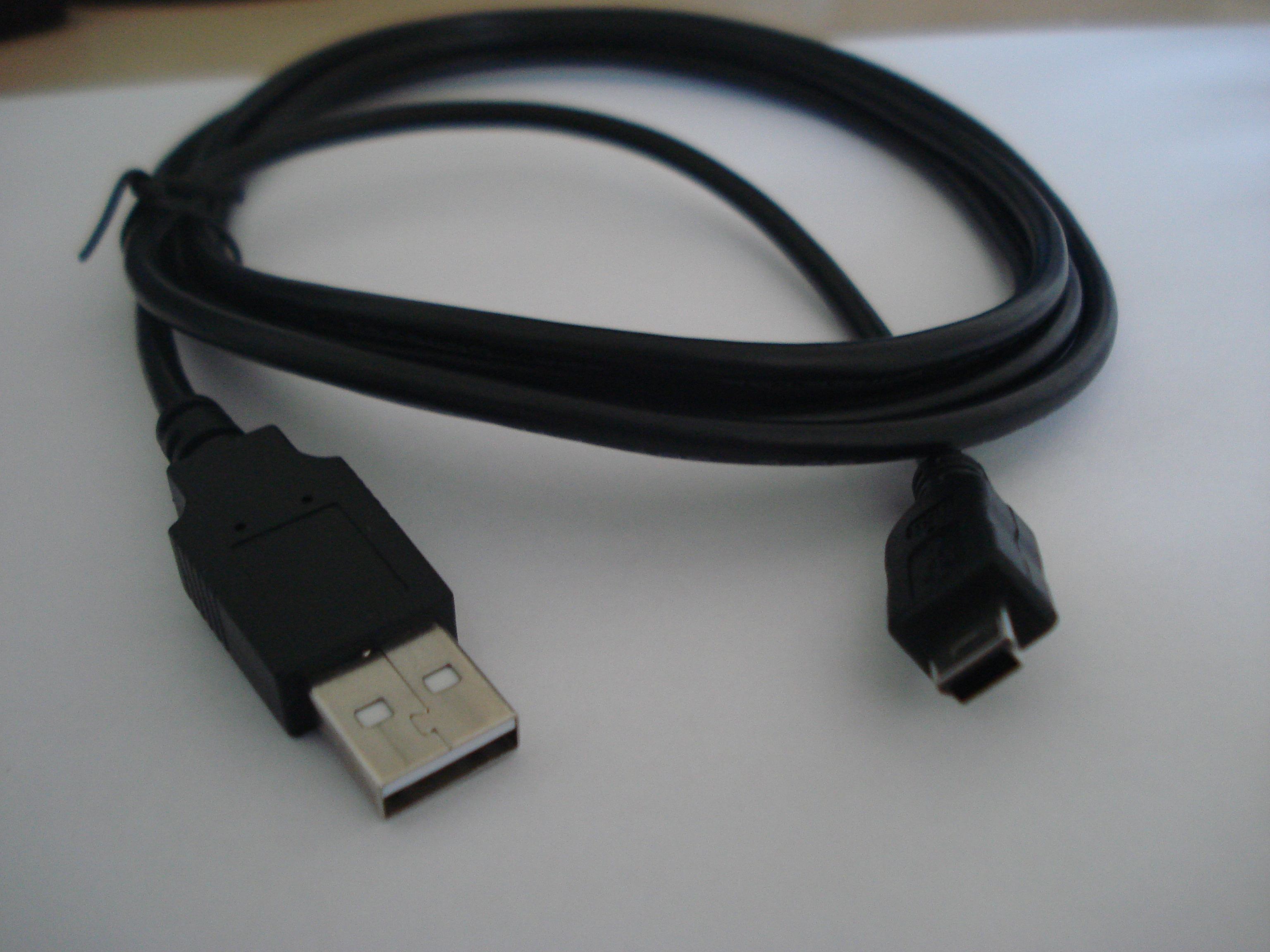 Cabo USB Câmera A Macho x Mini-M 5 Pinos 1.50m Preto