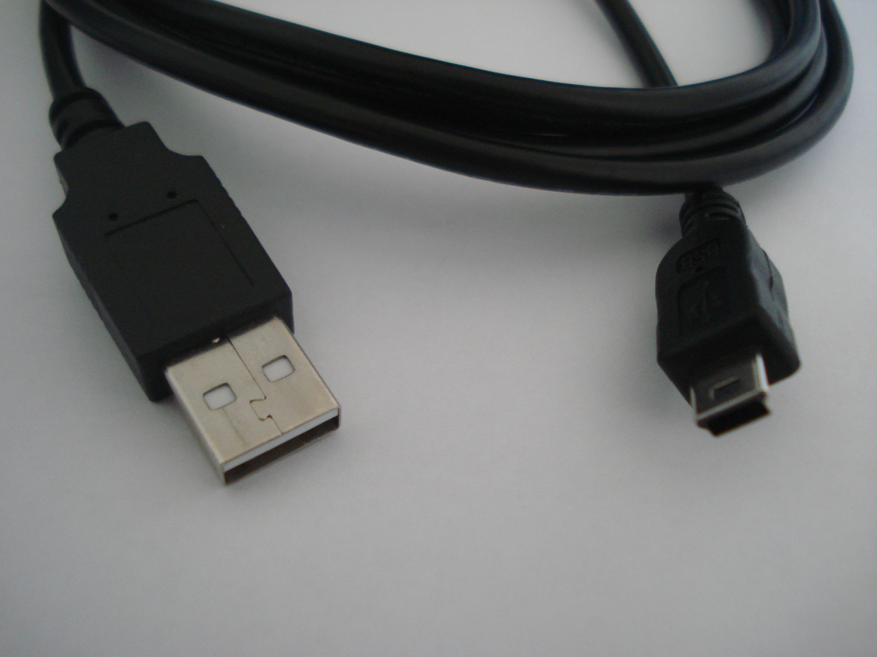 Cabo USB Câmera A Macho x Mini-M 5 Pinos 1.50m Preto