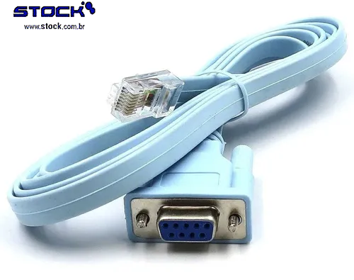 Cabo Adaptador DB09 Fêmea x RJ45 1.80m Azul / Cinza