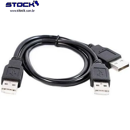 Cabo usb para HD 1 USB A Macho x 2 USB A Macho