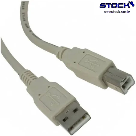 Cabo USB  A Macho x B Macho 1.80m Versão 1.1 Cinza