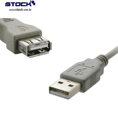 Cabo Extersor USB A Macho x A Fêmea 3.00m Versão 1.1 Preto