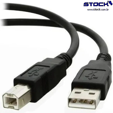 Cabo USB A Macho x B Macho 0,90 mts versão 2.0